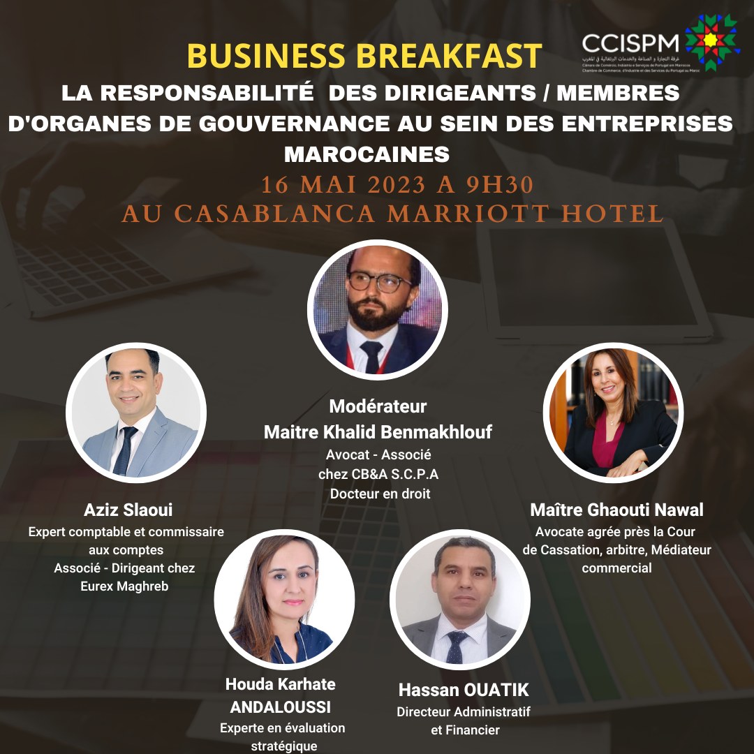 La responsabilité des dirigeants au cœur du Business Breakfast de la CCISPM